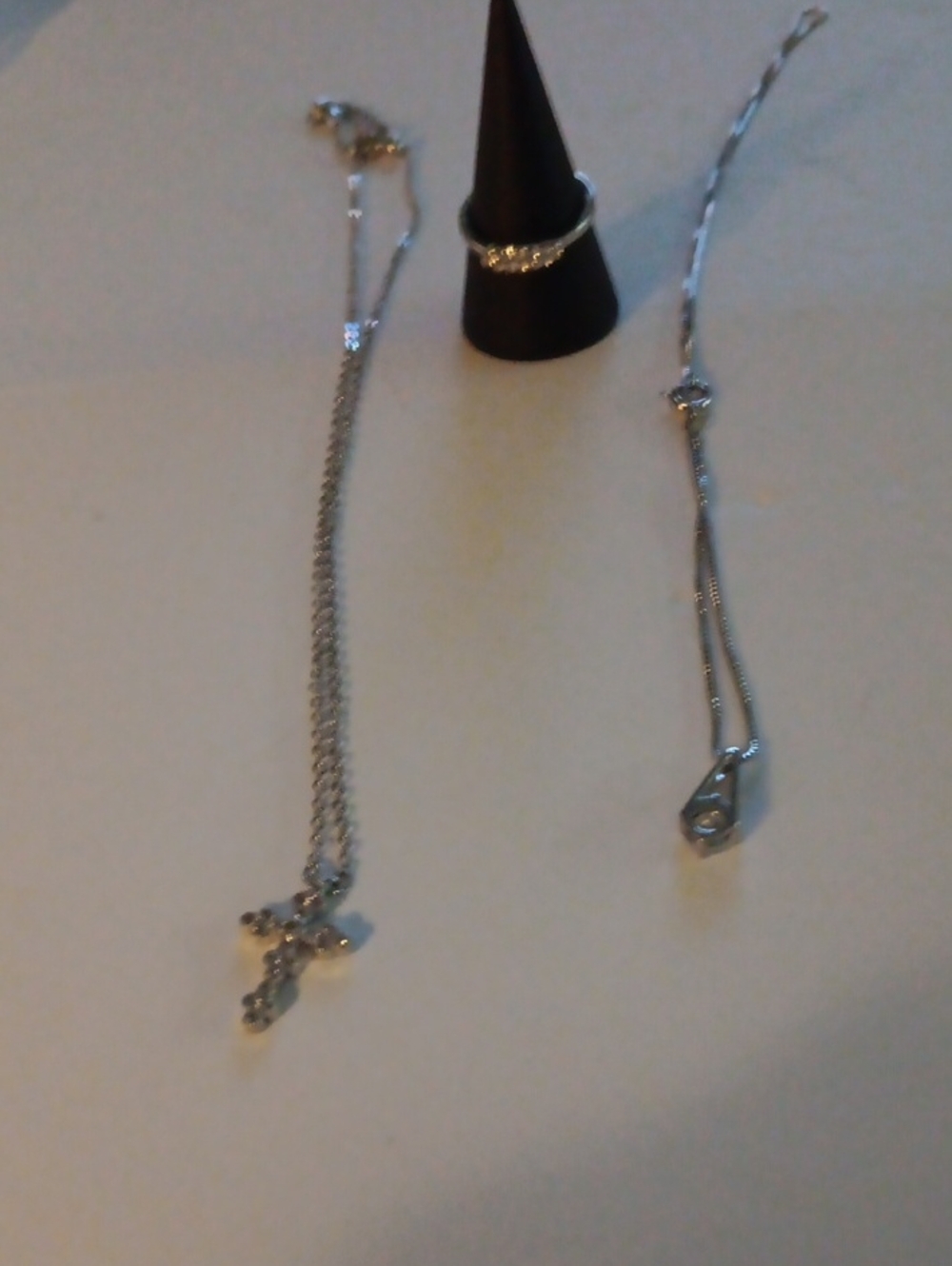 BaubleBar Silver-Tone Cross Pendant Necklace